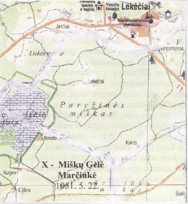 Partizanė Ona Guogaitė-Miškų Gėlė, čekistų prikalta prie stribyno sienos, ir jos žūties vieta